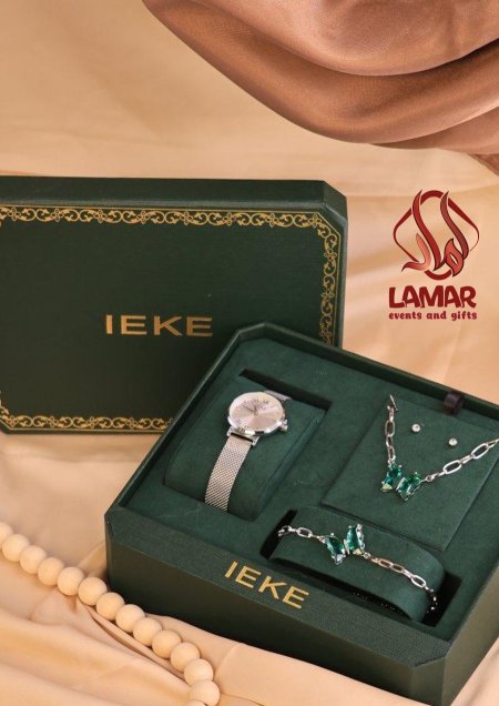 طقم ساعة وإسوارة وسنسال من IEKE